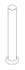 LCD Monitor Arms Vertical Pole - With Nylon Top Cap 750mm Height